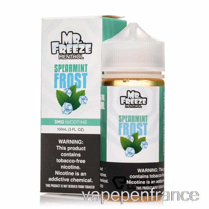 Gel De Menthe Verte - Mr Freeze - Stylo Vape 100 Ml 3 Mg